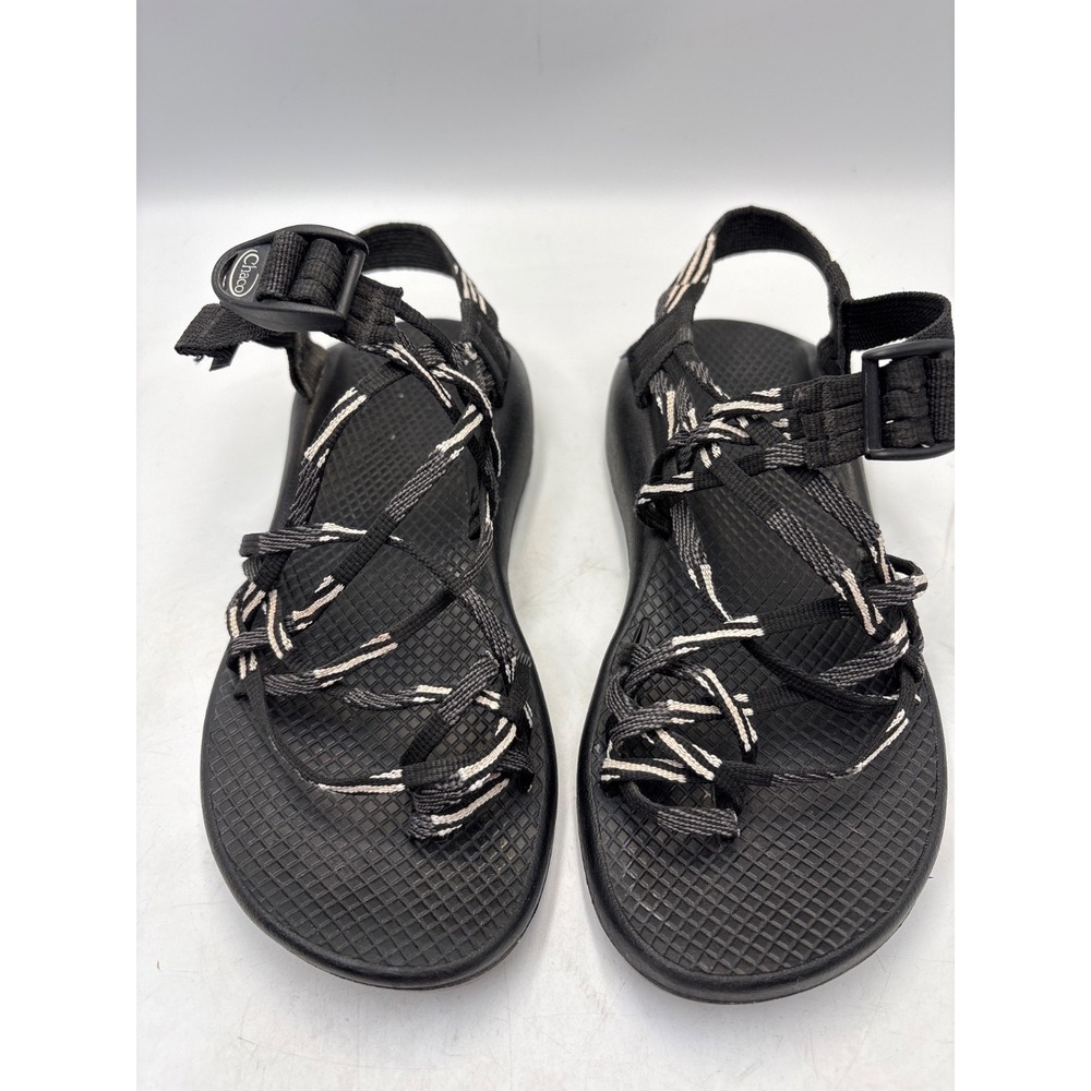 Womens Chaco Zx3 Classic Hiking Sandals Size 7 Scatter Black/White Sport Shoes‎